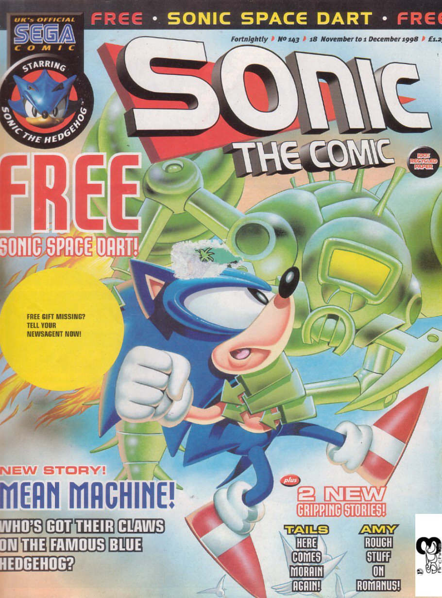 Sonic - The Comic Issue No. 143 Cover Page
